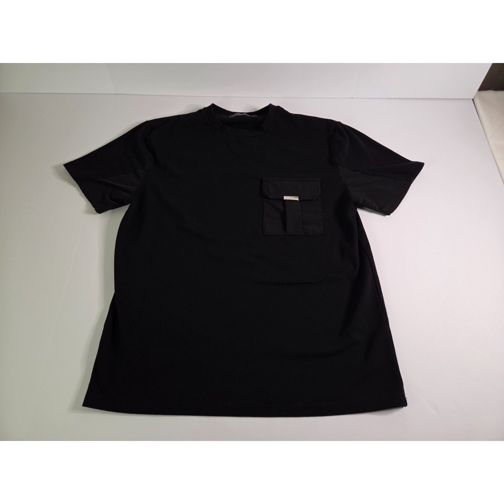 Maniere De Voir T Shirt Mens Large Black Minimalist Pocket Short Sleeve